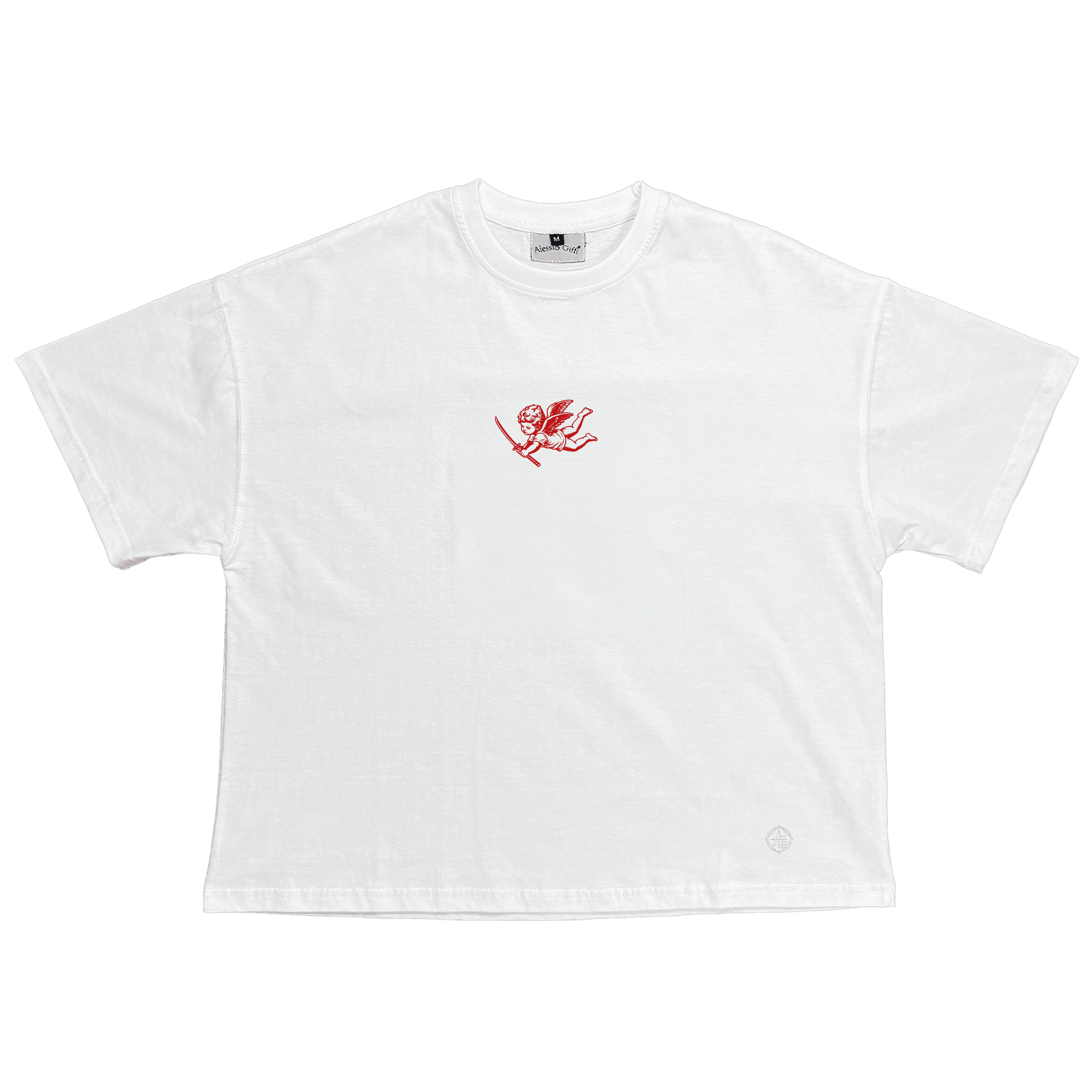 T-shirt Cherubino Giapponese rosa