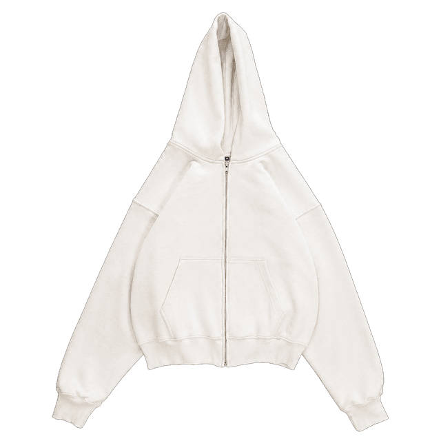 24/7 Felpa Zip - bianco Cloud Dancer