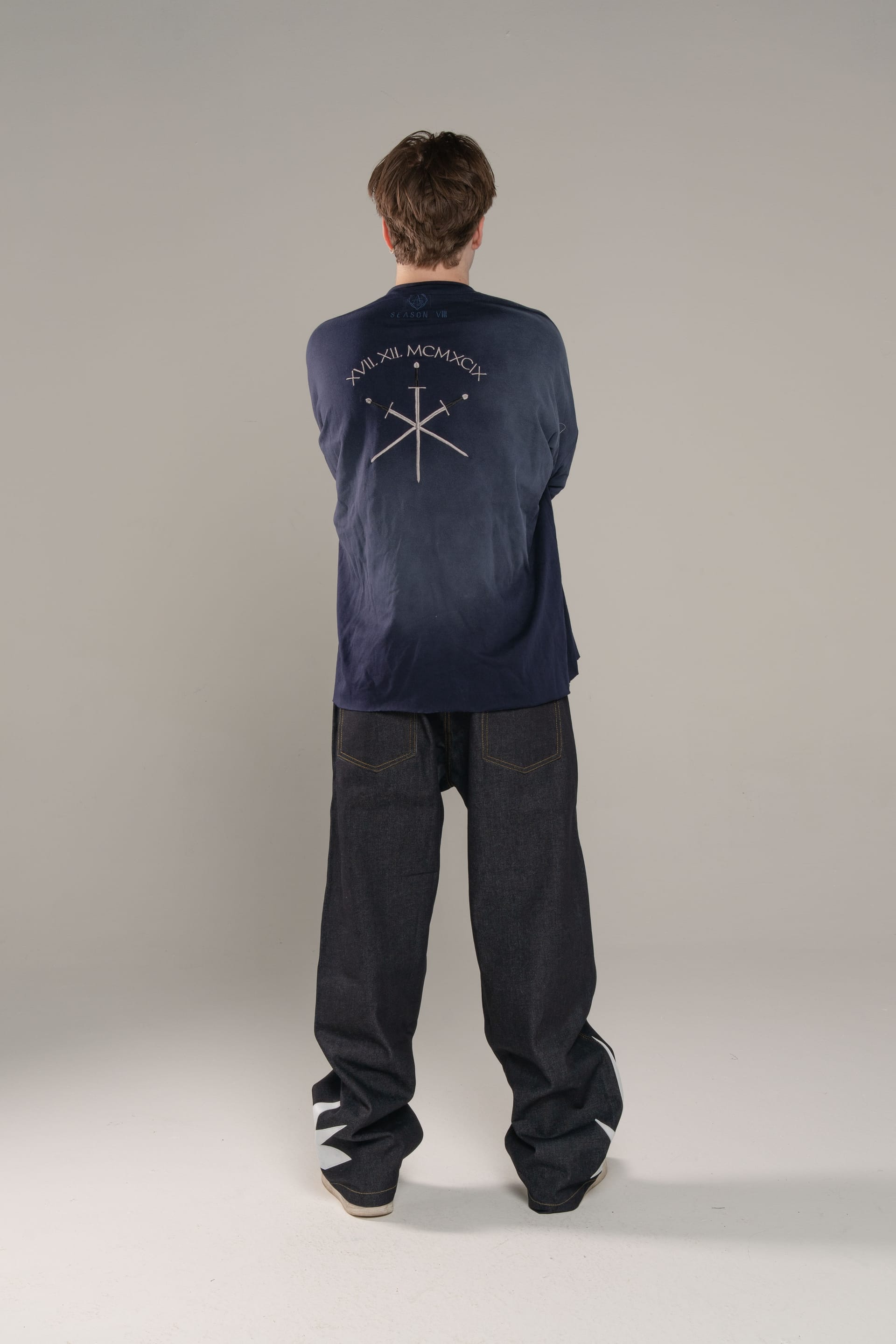 Maglia maniche lunghe spade - nero